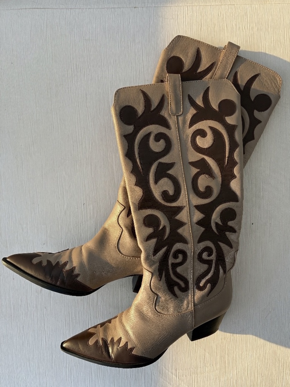 Vintage J. Reneé Y2K Leather Western Cowboy Boots 7.5W